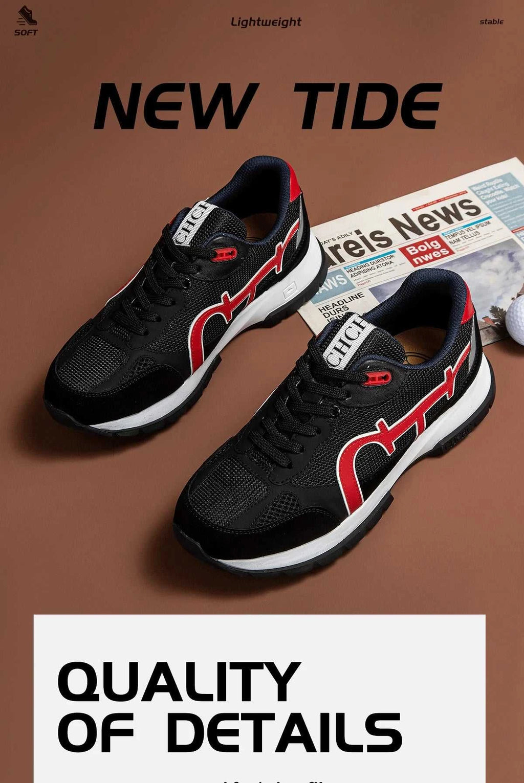 CHCH Men's Tennis Shoes Black Cow Leather Material Stitching Design Men's Shoes Sports Shoes The jack market .AU The jack market .AU Step Up Your Style: Trendy Shoes for Every Occasion! $ 149 14:200006158;200000124:350262