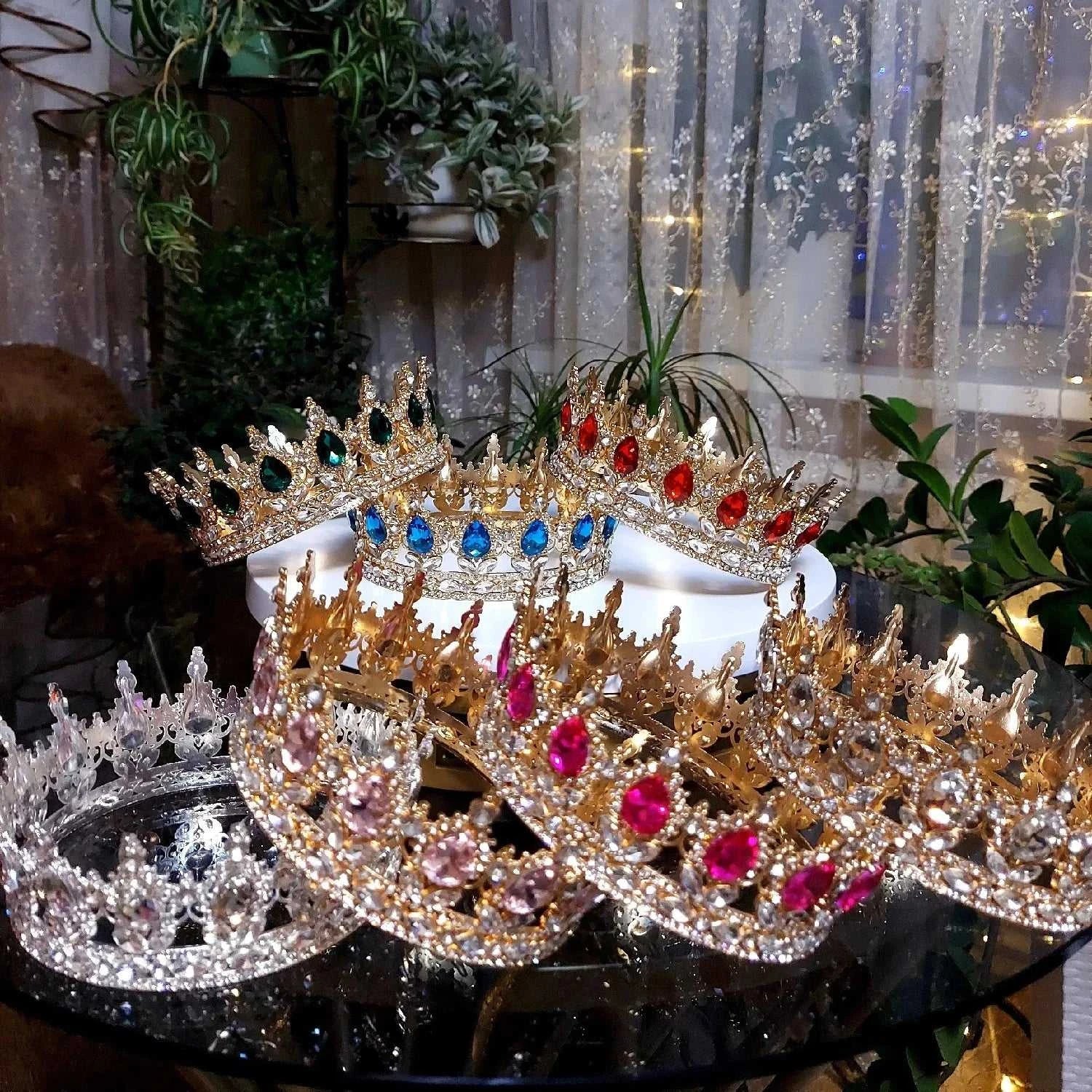 Wholesale Gold Crystal Headdress Prom Pageant Full Round Circle King Crowns For Cake Decoration The jack market .AU The jack market .AU Jewellery & Chains $ 65 200001033:200025551#C21;351:200001569