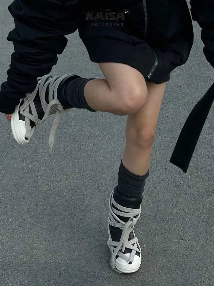 2023 High Top Sneakers Platform Corss Tied Men's casual boot Shoes Women Sneakers Designed Causal Flats Ankle Botas Size 44 The jack market .AU The jack market .AU Step Up Your Style: Trendy Shoes for Every Occasion! $ 100 14:771#1;200000124:200000333