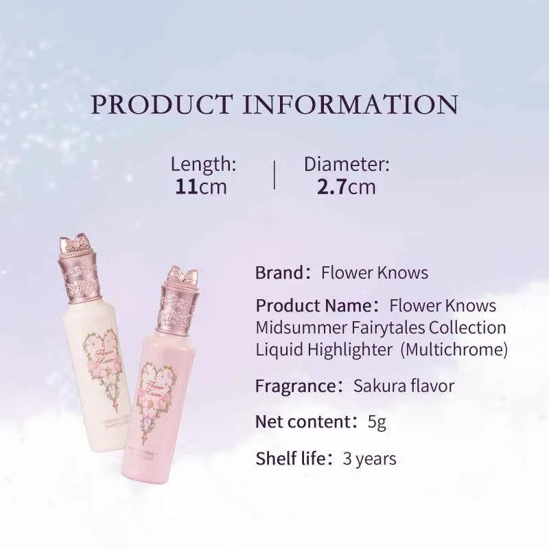 Flowerknows Midsummer Fairytales Collection Liquid Highlighter（Multichrome）
