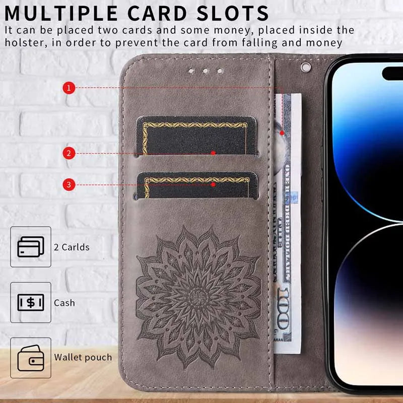 Wallet Case For Moto E15 G05 G15 G35 G55 G75 G85 G56 G86 Power 5G Leather Cover for Motorola Edge 50 Fusion 50 Pro Neo Fundas