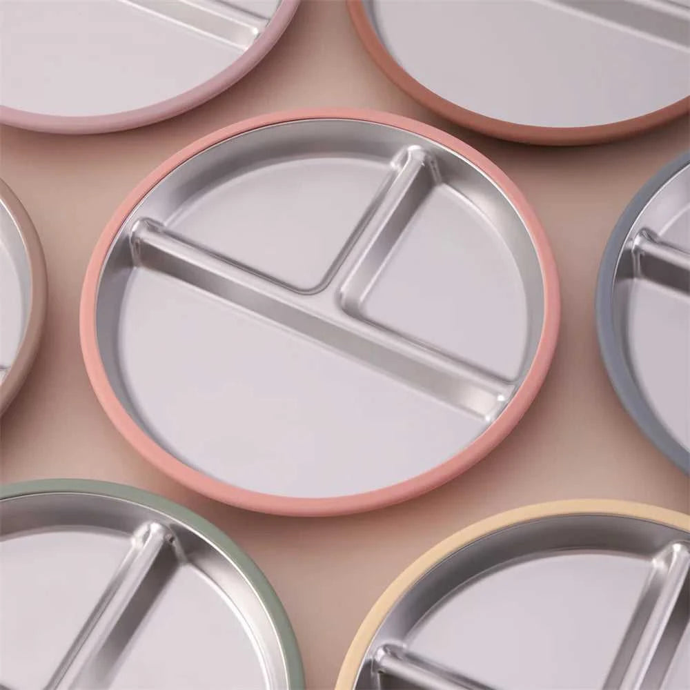 Color Kids 1PCS Stainless Steel Plate Detachable Suction Dishes Baby Feeding Sucker Bowl Food Grade Silicone Food Tray Tableware The jack market .AU The jack market .AU Mum & Kids: Essential Products for Every Family $ 29 14:496#55-sage
