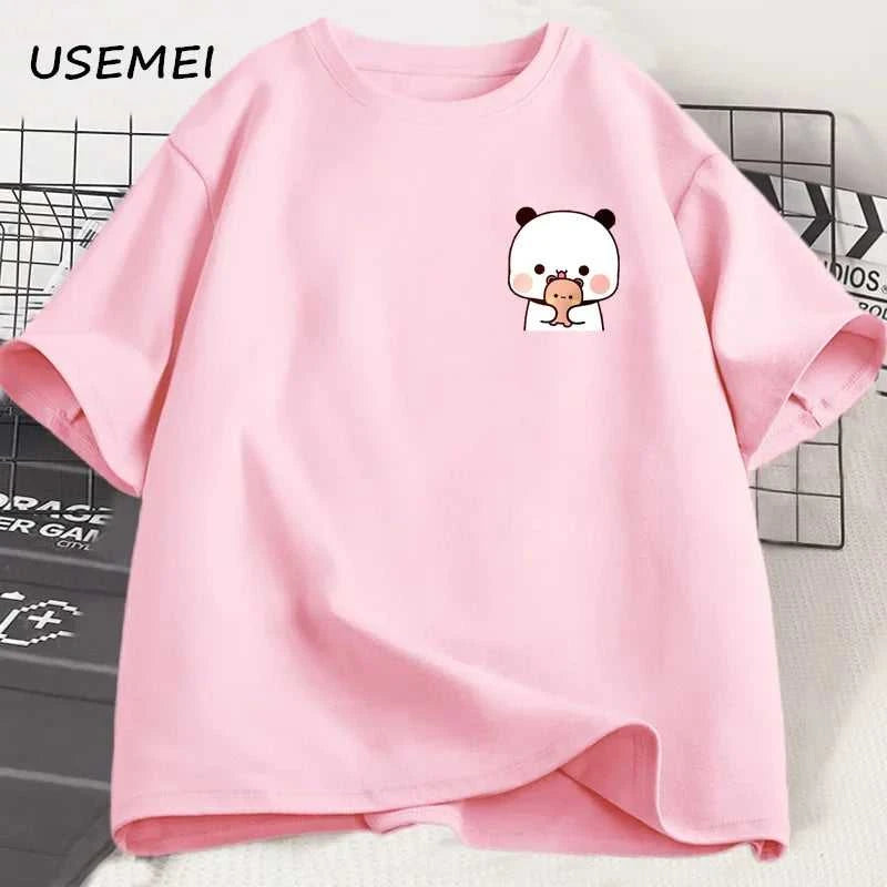 Panda Bear Bubu Dudu and Their Babies T Shirt Fashion Funny Couple T-shirt Women Men Fashion Casual Short Sleeve Tees Clothing The jack market .AU The jack market .AU Men Fashion $ 30 14:1254#Bubu Dudu 2;5:361386