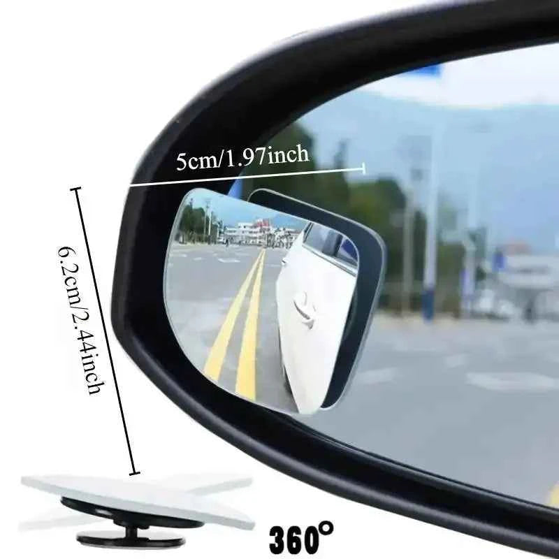 Car Rearview Mirror 360 ° Adjustable Wide-angle Reversing Assist Blind Spot Mirror Novice Parking Observation Practical Car Tool