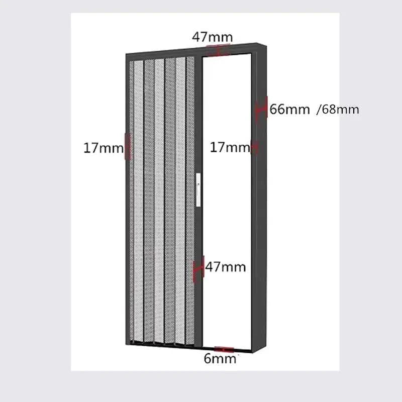 Cats mesh screen door anti scratch aluminum frame Pleated metal Mesh Retractable Folding fly Screen security door The jack market .AU The jack market .AU Home $ 1519 <none>
