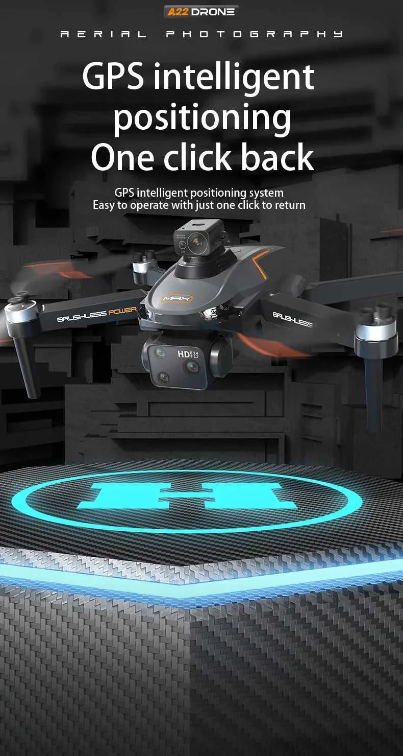 Lenovo A22 Drone 8K GPS double Camera Aerial Photography Optical Localization Four-way Obstacle Avoidance 4K Drone New The jack market .AU The jack market .AU Drones $ 161 14:200006153#Avoidance-2S-1B-4K