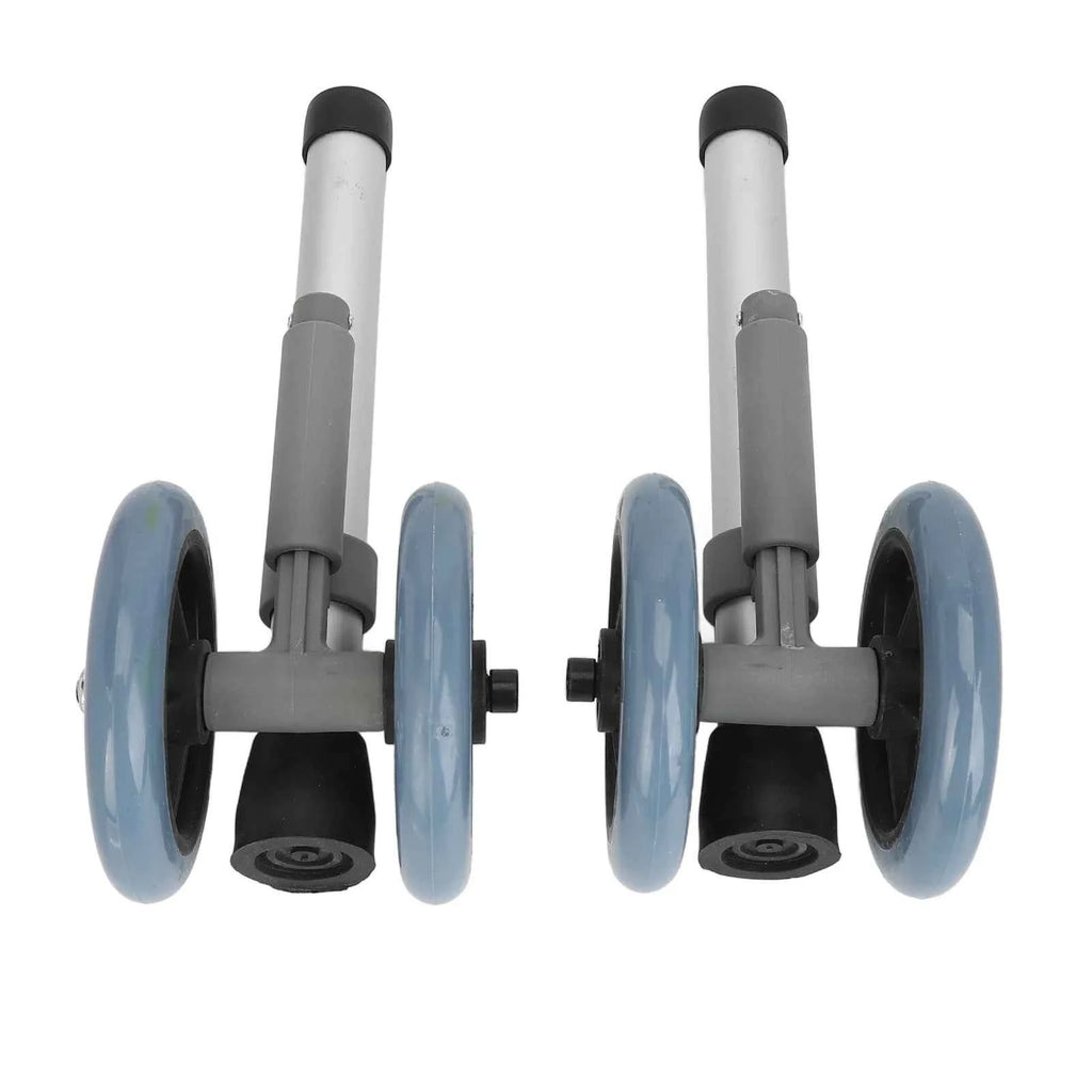 1 pair Walker Wheels Walker Wheels Adjustable Height Replacement Walker Feet Caster with Brake Wheel for Seniors Disabled People