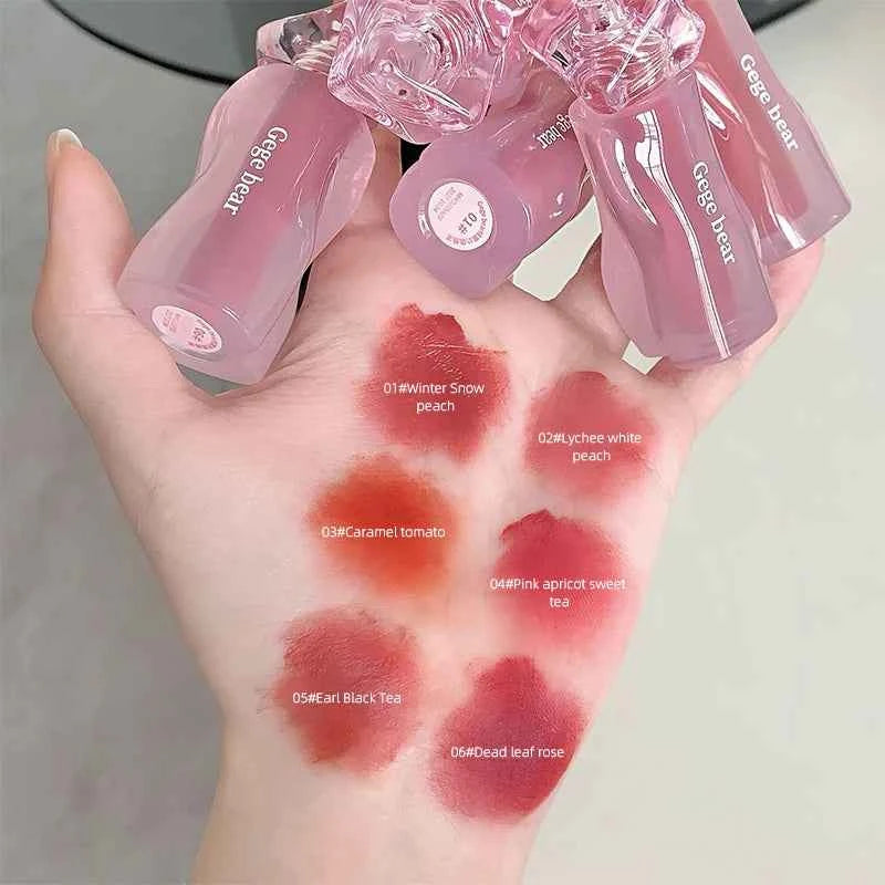 Gege Bear Velvety Cream Lip Mousse - Highly Pigmented, Nourishing Formula with Soft, Long-Lasting Texture