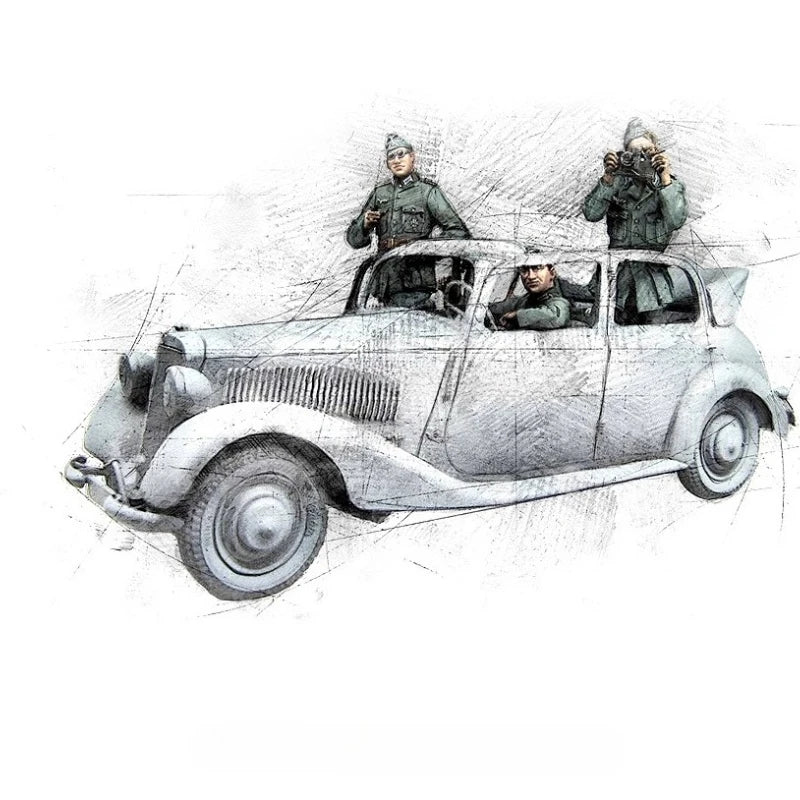 High Quality 1:35 Cast Resin Model Commander Model Assembly Kit Unpainted
