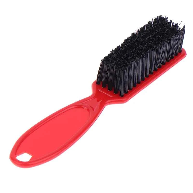 1PC Black Professional Fade Brush Barber Neck Sweeping Brush Comb Haircut Accessories Facial Cleaning Tools For Men Brushes Comb