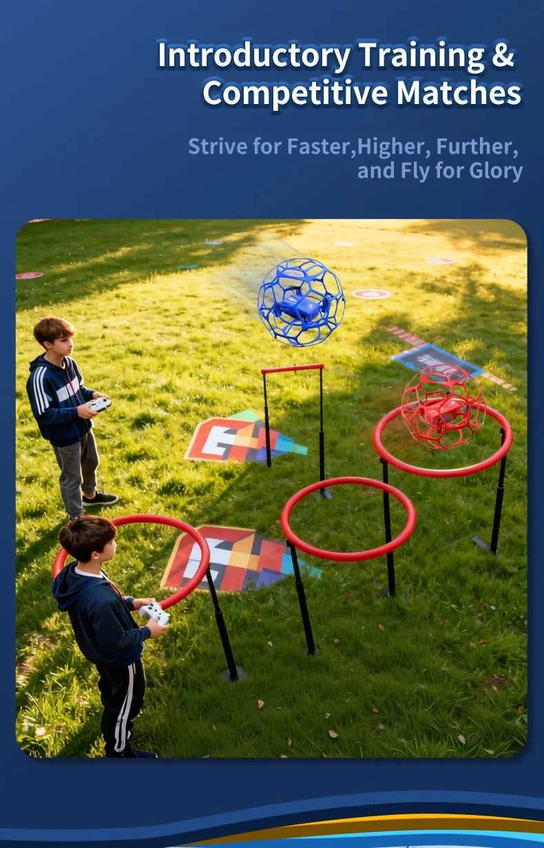 K26 MINI Air Soccer Competitive Drone | 360° Full Protection Crash-Proof | Hand Throw Takeoff No Remote Skill Birthday Gift The jack market .AU The jack market .AU Drones $ 71 14:193#K26-Red