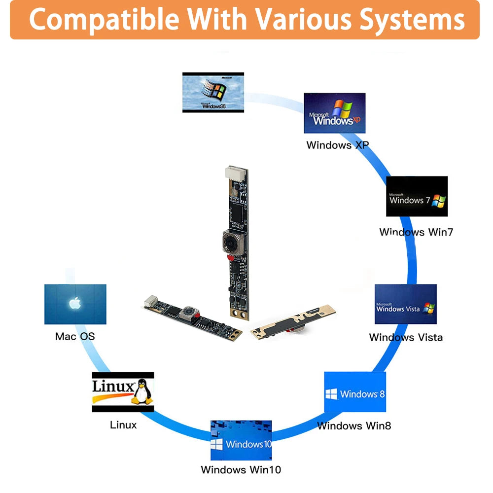 2K Autofocus Camera Module 5MP OV5693 30fps FOV 67Degree 62*9mm USB Webcam for Creality Falcon 2, Xtool, and Lightburn software