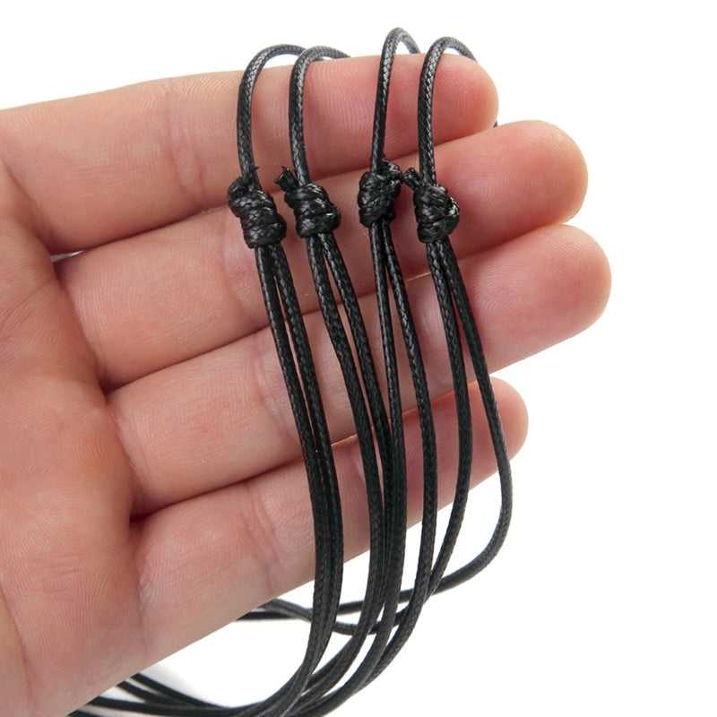 10x Black 1.0MM 2.0MM Leather Cord Sliding Knot Adjustable Long Choker Necklaces for Jewelry Making Findings The jack market .AU The jack market .AU Jewellery & Chains $ 52 14:193#2.0mm