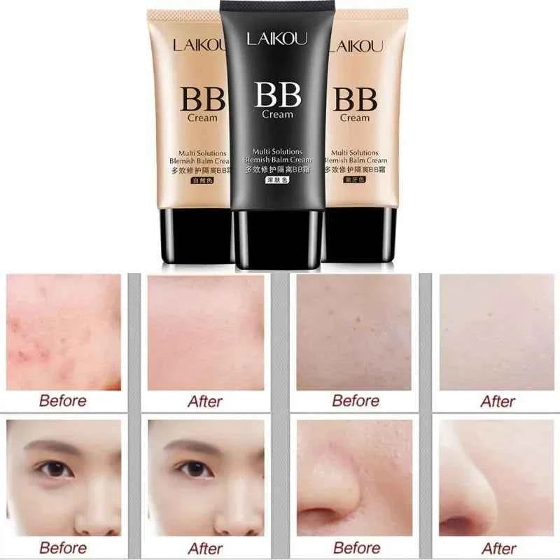 Laikou BB Cream - Flawless Coverage, Oil-Control & Hydrating Formula - 3 Natural Shades, 50ml