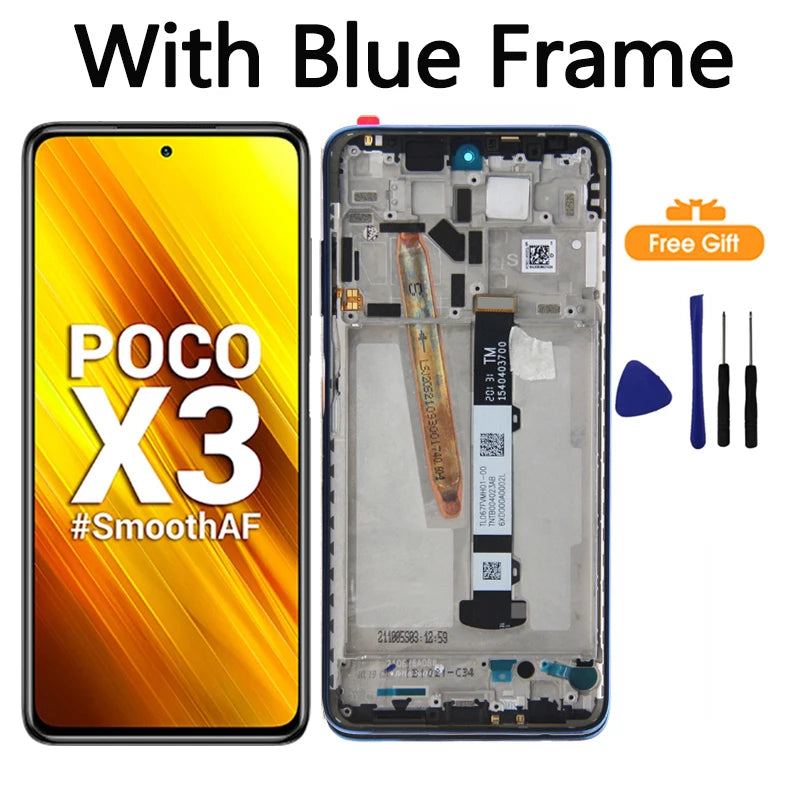 Xiaomi POCO X3 LCD Touch Screen & Digitizer Replacement - High-Quality Display for POCO X3 Pro NFC M2007J20CG