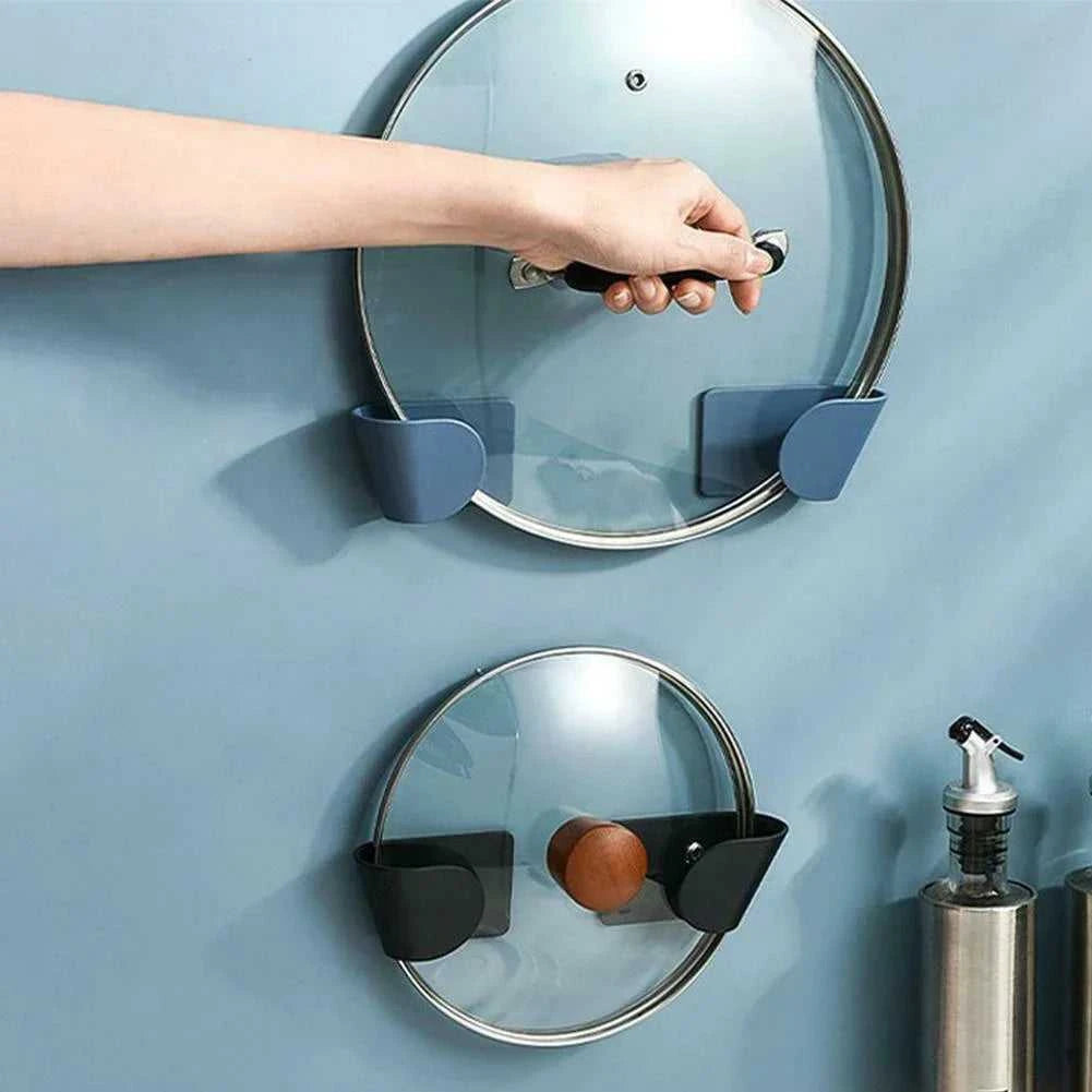 2pc/set Wall Mounted Pot Lid Holder Pot Cover Hang on The Wall for Kitchen Space Saving Kitchen Storage Shelf The jack market .AU The jack market .AU Home $ 47 14:193