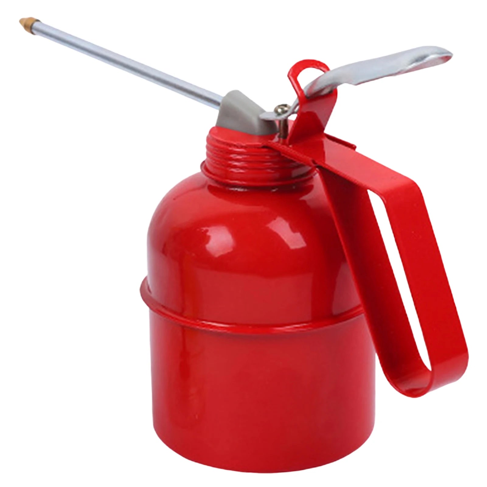 Hand Pump Oiler Can Metal Oil Can Oil Pot with Spout Pump Oiler Industrial Home Vehicles Lubrication Lubricating Oil Can Garage