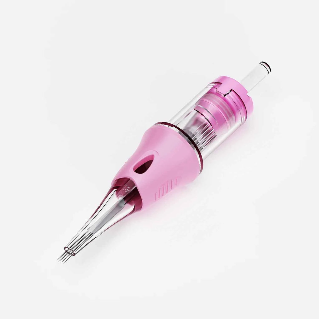 10pcs PMU Universal Disposable Tattoo Needle Cartridges round Liner Sterilized Safety Needle 0.18/0.25/0.30mm for Tattoo Artists