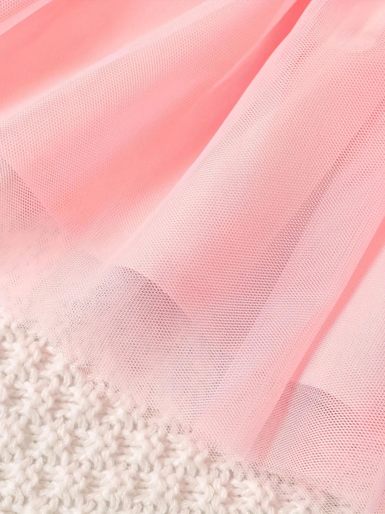 0-2 Year Old Spring and Autumn New Girl Baby Girl Waist Flower Design Tank Top Spliced Mesh Dressjacket