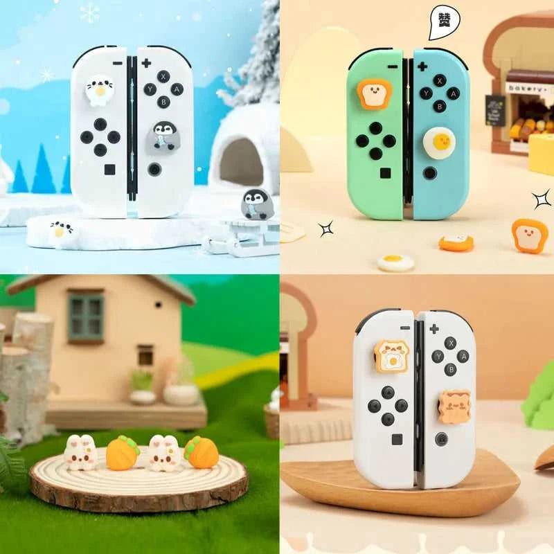 Penguin Jellyfish Silicone Thumb Stick Grip Cap Joystick Cover For Switch NS Oled/Lite Joy-con Controller Soft Protector Case The jack market .AU The jack market .AU Accessories Electronics $ 51 14:193#One Pack