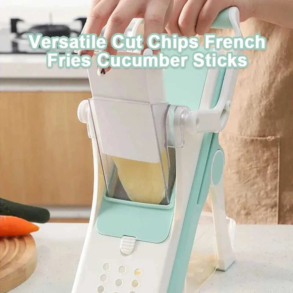 Donirt 5 in 1 Vegetable Cutter Mandoline Slicer Manual Food Chopper Fruit Potato Cucumber Carrot Meat Slicer Shredder Safe Slice The jack market .AU The jack market .AU Home $ 65 14:200006153#5 Blades