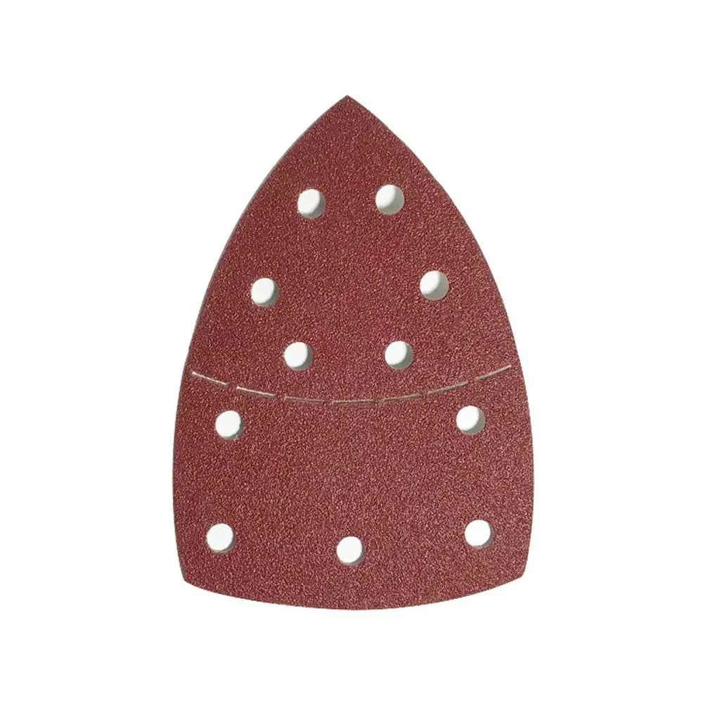 BrandName Triangle Sandpaper Pads - 10Pcs Durable 11-Hole Design for Precision DIY Projects & Orbital Sanders
