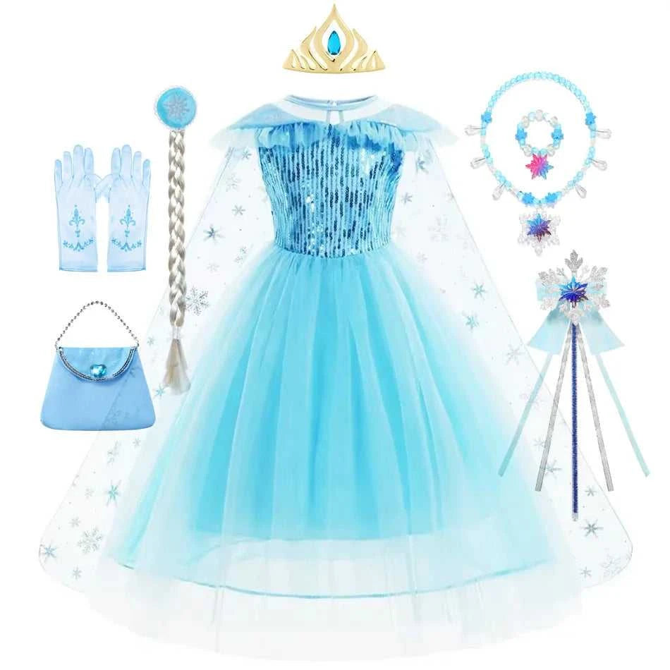 Elsa Dress for Girl Fancy Christmas Dress Girls Princess Halloween Anna Costume 4 5 6 7 8 9 10 Years The jack market .AU The jack market .AU Mum & Kids: Essential Products for Every Family $ 34 14:200003699#dress I1;200000463:200004187#2T Tag-100