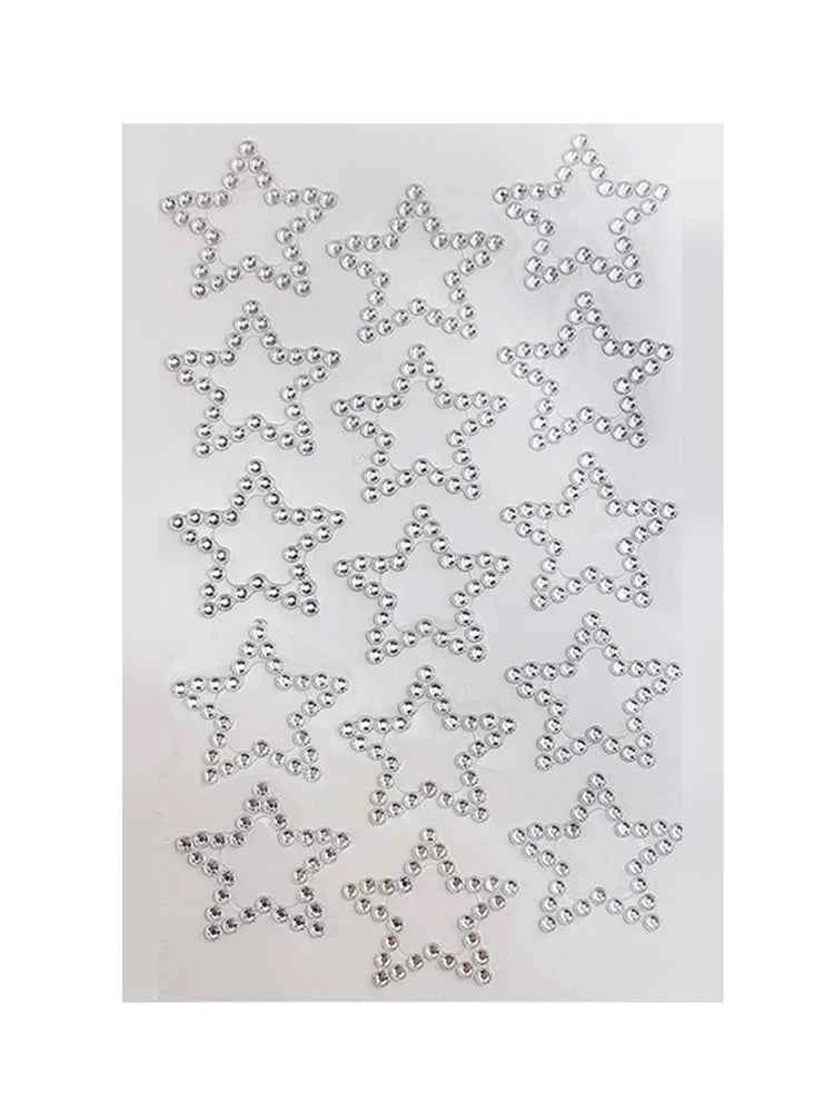 GlamSpark 3D Waterproof Rhinestone Face Jewelry Stickers - Self-Adhesive Pearl Eye Makeup Decor