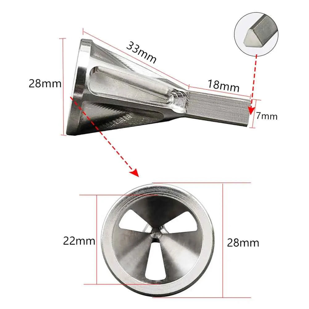 Primer Multifunctional Pocket Cleaners & Reamers - Portable Aluminum Alloy & Steel Tool for Metal/Plastic Deburring