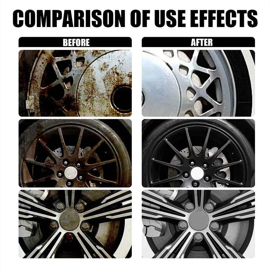 Car Wheels Rim Cleaner Multi Purpose Rust Remover Brake Paint Protect Metal Dust Iron Powder Remover Car Care Chrome Spray