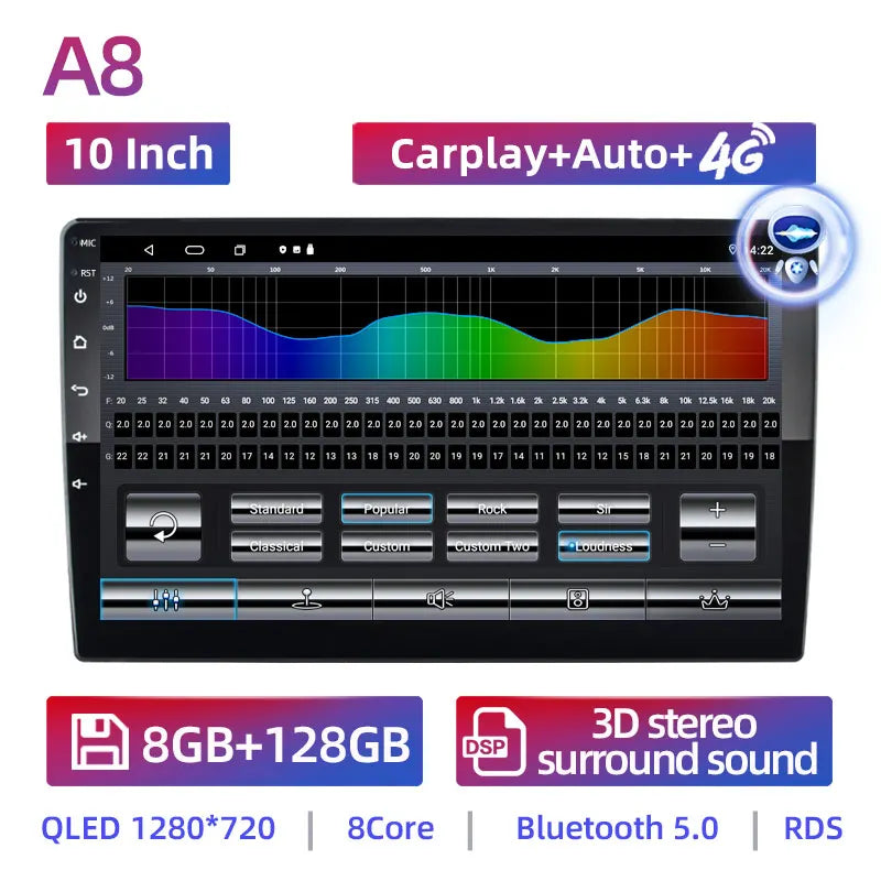 Ruancheng 2 Din Android 7 9 10 Inch Car Multimedia Video Player Universal Stereo Radio GPS for Volkswagen Nissan Hyundai Toyota