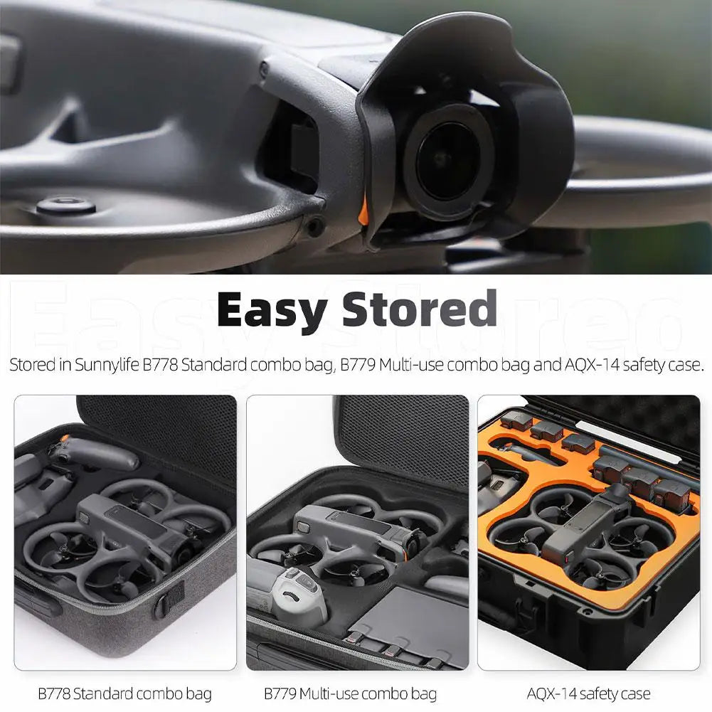 Sunnylife For DJI AVATA 2 Lens Hood Gimbal Protection Anti-glare Lens Sunshade Cover For DJI Avata 2 Lens Hood Drone Accessories
