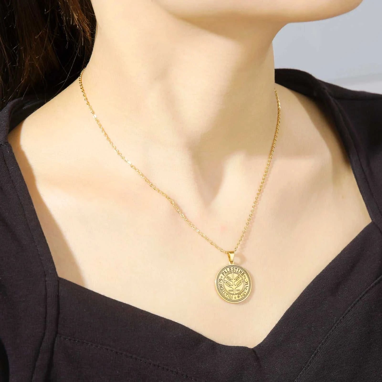 Cazador Vintage Palestine Women's Necklace Men Pendant Choker Necklace Mother Gift Stainless Steel Jewelry 2024 Wholesale The jack market .AU The jack market .AU Jewellery & Chains $ 48 200001034:2604813136#Rose Gold Color