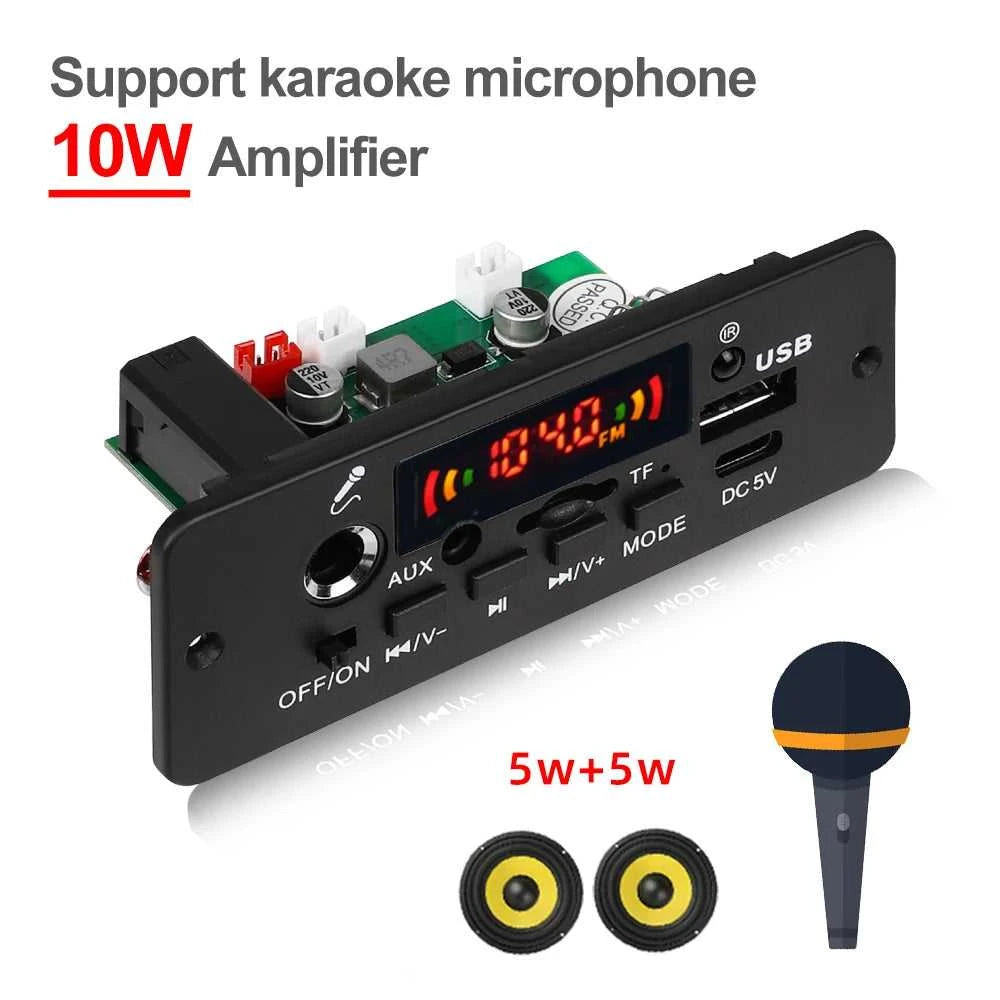 Bluetooth 5.0 10W Amplifier MP3 Decoder Board Wireless Music Player 5V Car FM Radio Module USB TF for Music Subwoofer Speaker The jack market .AU The jack market .AU Accessories Electronics $ 50 14:193#2X5W