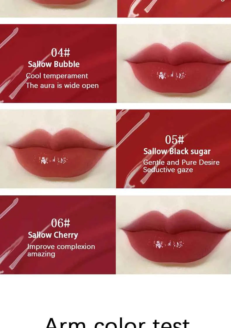 Aqua Mirror Lip Glaze Moisturizing Non Sticky Easy To Color Fast Film Long Lasting Full Lips Must Have For Beginners And Student