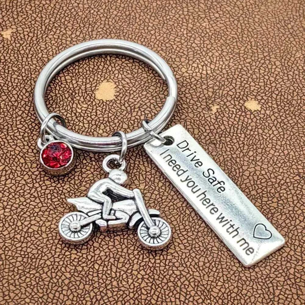 1Pc Motorcycle Birthstone Keychains,Drive Safe Keyring,Biker Gifts For Husband Son Family Friend,Gift For Valentine's Day The jack market .AU The jack market .AU Jewellery & Chains $ 47 14:29#Blue