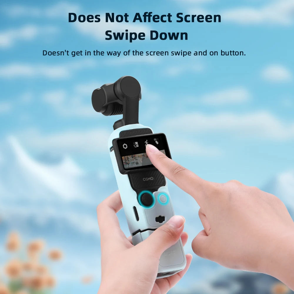 Silicone Cover Protective Case Camera Lens Protector Scratch-Resistant Lens Cover For DJI OSMO Pocket 3 Camera Shell Accessories