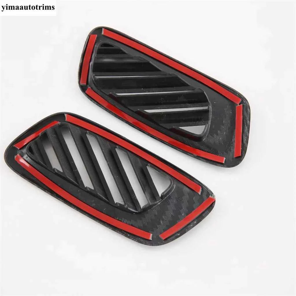 Dashboard AC Air Conditioning Outlet Vents Frame Cover Trim For GAC Trumpchi Empow 2022 - 2025 Carbon Fiber Accessories Interior
