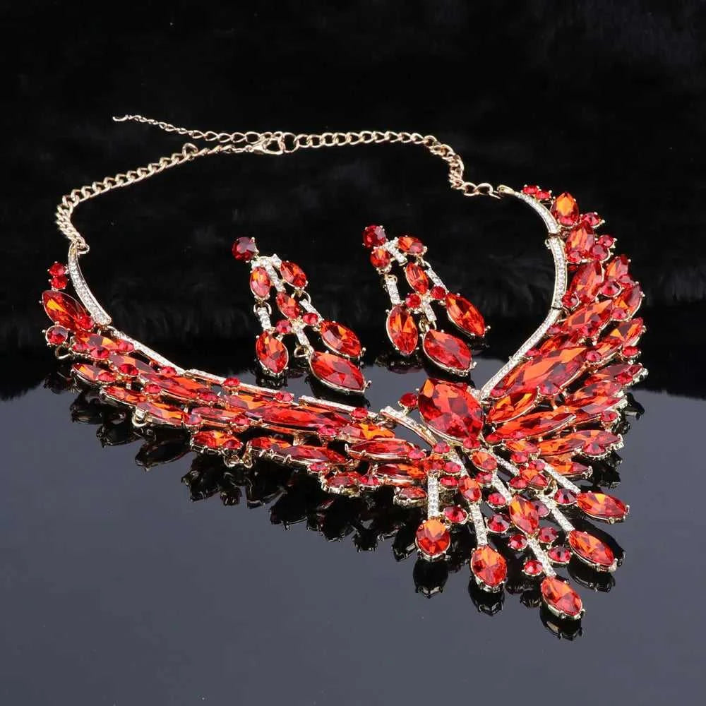 Crystal Bridal Jewelry Sets Wedding Party Costume Accessory Indian Necklace Earrings Set for Bride GorgeousJewellery Sets Women The jack market .AU The jack market .AU Jewellery & Chains $ 74 200001033:200003757#purple