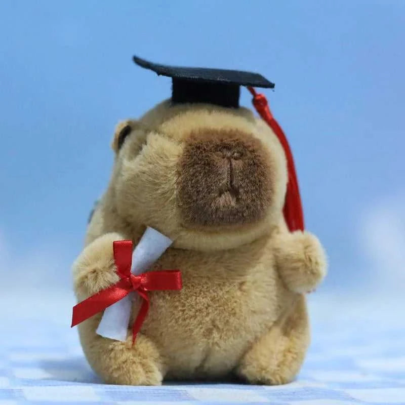 Graduation Capybara Plush Toy Doctor Hat Graduate Owl Doll Cute Stuffed Animal Plushie Kawaii Pendant Soft Cartoon Keychain Gift The jack market .AU The jack market .AU Little Wonders $ 50 14:175#12cm Pink Pendant