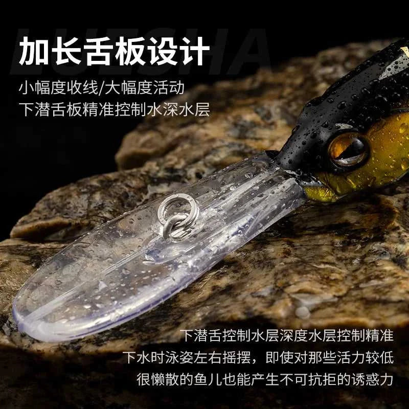 Mandarin Fish Specialized Long Tongue Plate Minnow 9g 10cm Freshwater Hard Bait Bionic Fishing Lure The jack market .AU The jack market .AU Fishing Gear $ 30 14:29#Red head silver body