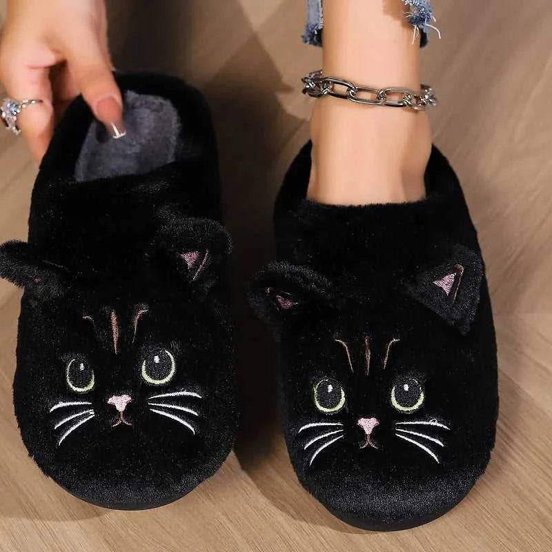 New Snuffy Cat Slippers Woman Warm Wrapped Home Shoes Women's Angry Kitty Furry Slides Winter Snug Close Back Slipper for Couple The jack market .AU The jack market .AU Step Up Your Style: Trendy Shoes for Every Occasion! $ 69 14:10#Yellow-Slides;200000124:201446564;200007763:201336100