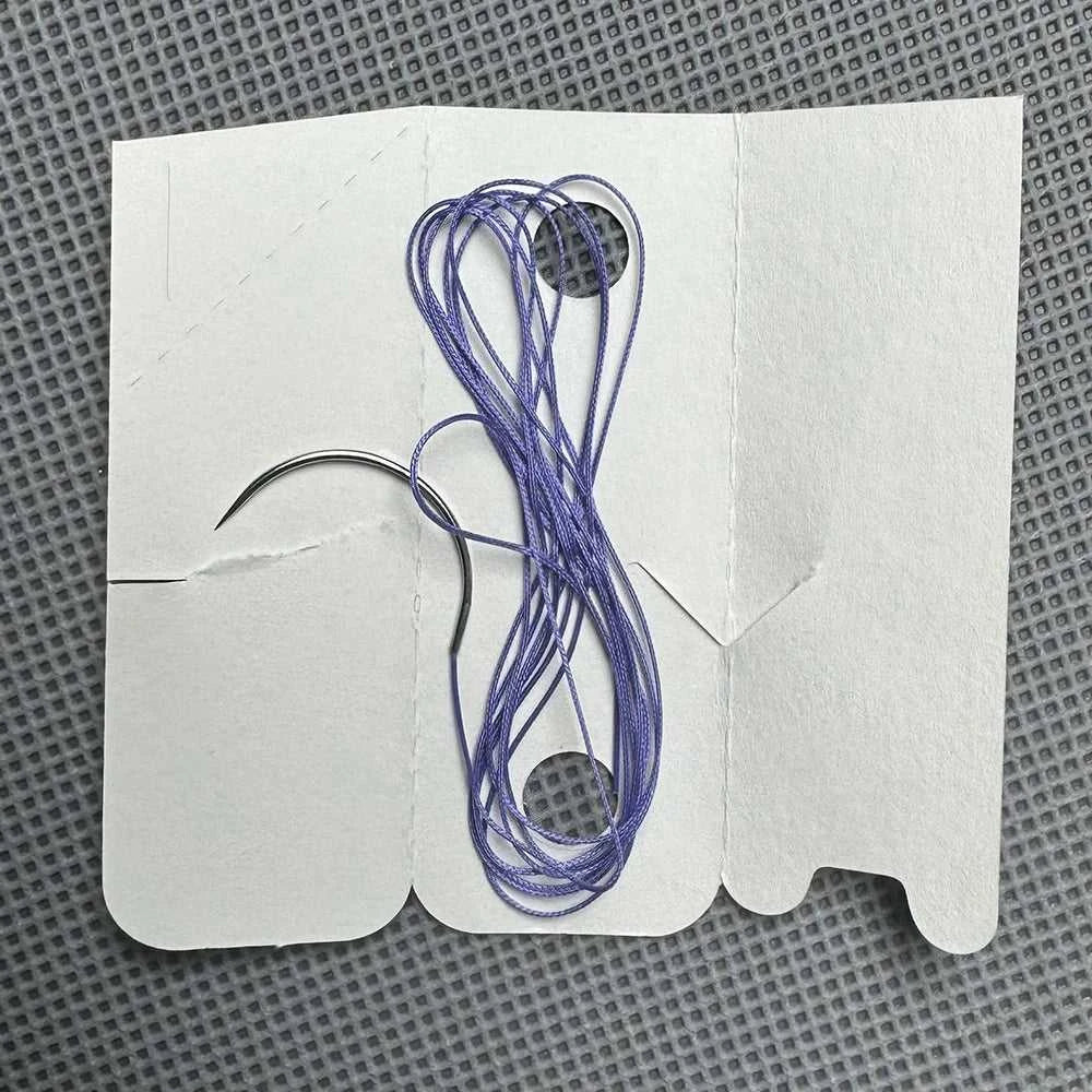 Absorbable Suture Thread Pet Dog PGA Veterinary Surgical Sutures With Needle Polyglycolic Acid Sterile Animal Pet Use 90cm 1box The jack market .AU The jack market .AU Home $ 37 14:175#1(4METRIC)