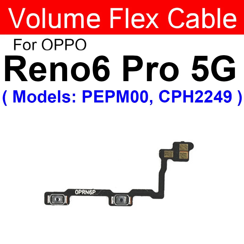 OPPO Power Volume Flex Cable - Durable Replacement for Reno 5, 6, Pro Plus, 6 Lite, 4G & 5G