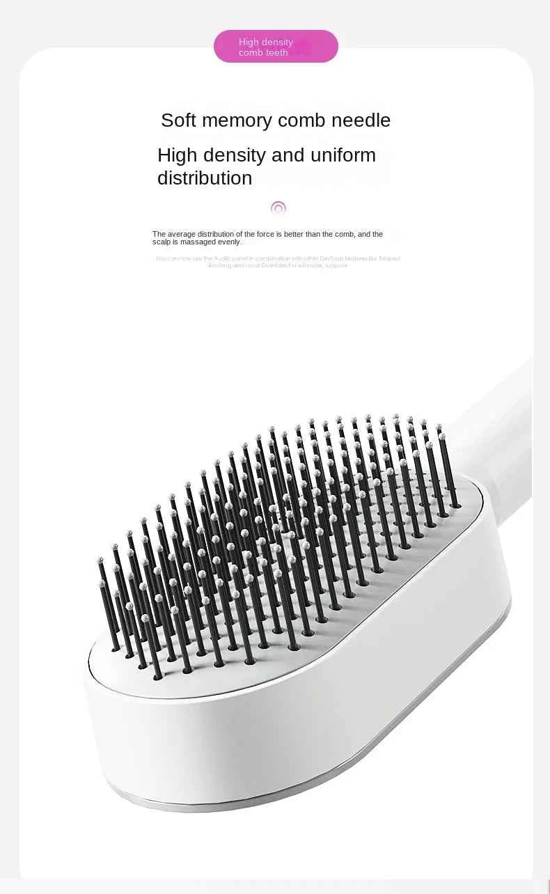 Self-Cleaning Hair Brush for Women | One-Key Airbag Massage & Anti-Static Comb | Effortless Hair Care