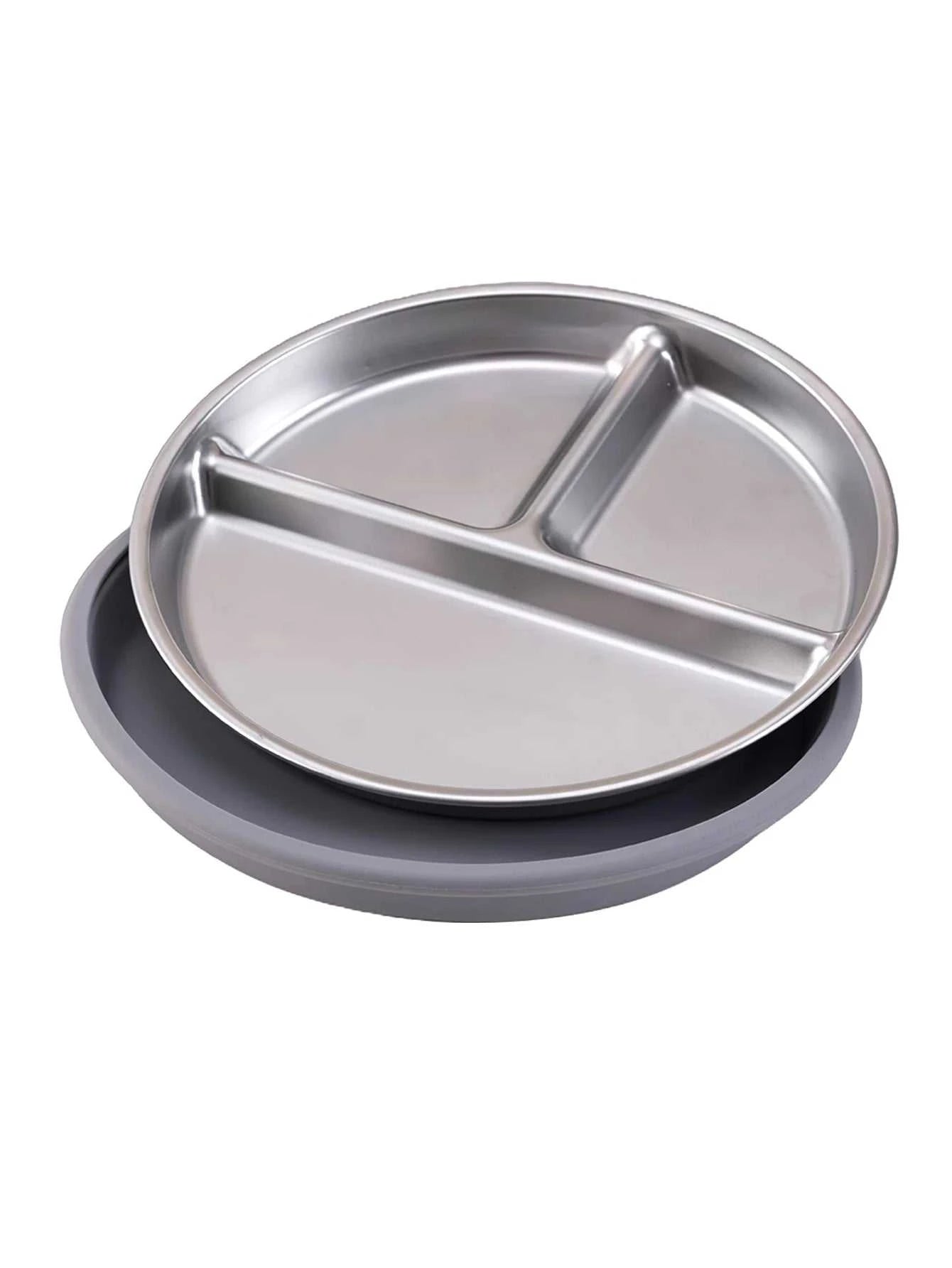 Color Kids 1PCS Stainless Steel Plate Detachable Suction Dishes Baby Feeding Sucker Bowl Food Grade Silicone Food Tray Tableware The jack market .AU The jack market .AU Mum & Kids: Essential Products for Every Family $ 29 14:496#55-sage