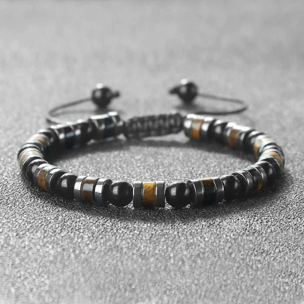 Fashion Hematite Tiger Eye Stone Bracelets Men Natural Matte Black Lave Stone Bangles Women Health Protection Soul Jewelry Gifts The jack market .AU The jack market .AU Jewellery & Chains $ 52 200001034:6145#Bright Black;200007763:201336100