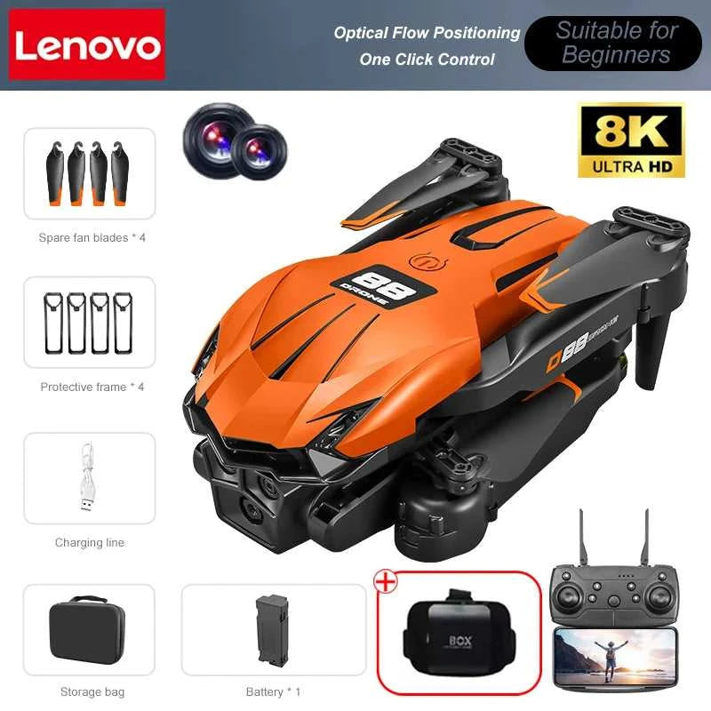 Lenovo D88 Drone 8K Aerial HD Dual Camera Photography Intelligent Obstacle Avoidance Brushless Motor 5G WIFI GPS Return Drone The jack market .AU The jack market .AU Drones $ 86 14:691#Black-8K HD-VR