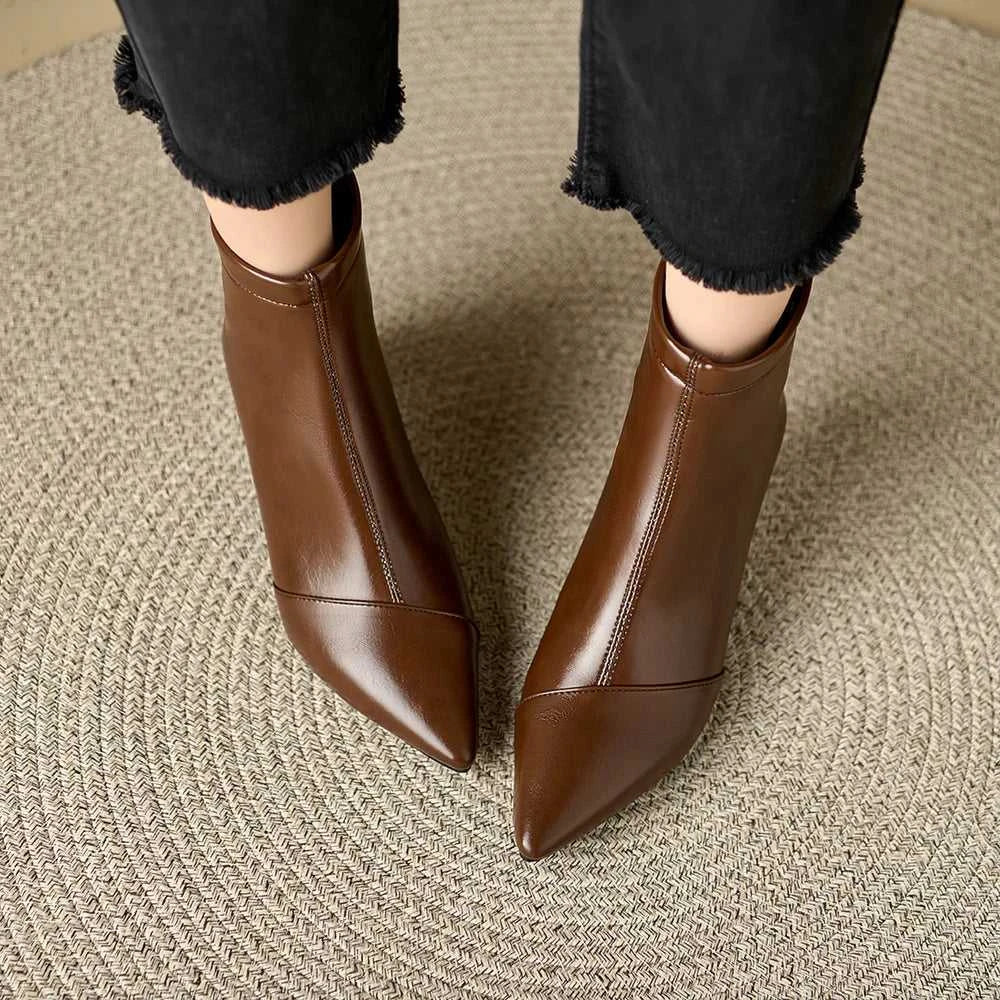 Pointed Toe Women Ankle Boots Ladies Slim Short Shoes Low Heels Party Dress Kitten Heel Booties Winter Autumn Zapatos Mujer The jack market .AU The jack market .AU Step Up Your Style: Trendy Shoes for Every Occasion! $ 100 14:771;200000124:100010487
