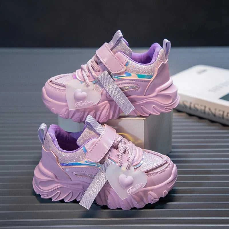 Girls Sports Shoes Kids Running Sneakers for School Fashion Cute Shiny Non-slip Children's Casual Shoes with Heart Spring Autumn The jack market .AU The jack market .AU Mum & Kids: Essential Products for Every Family $ 48 14:496;200000124:100010441